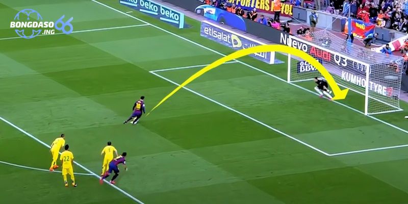 Cú Panenka đầy ngoạn mục vào lưới của Villarreal của Messi